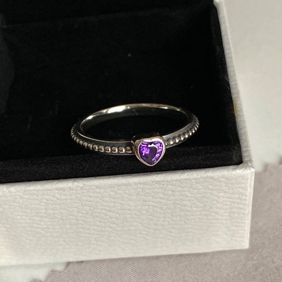 Pandora | Jewelry | Purple Heart Beaded 